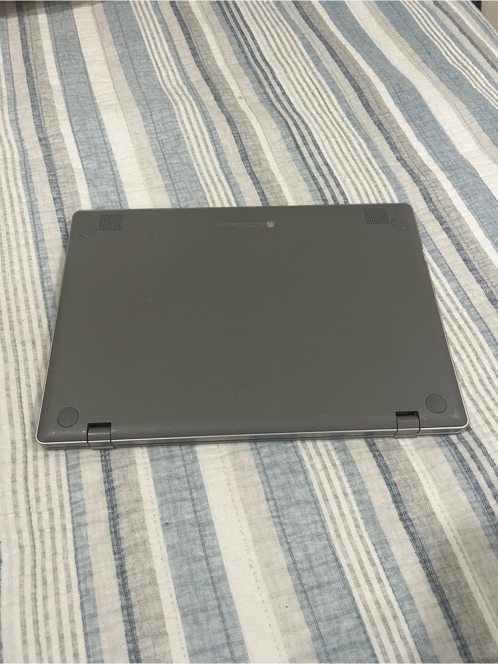 Samsung Silver Laptop with Colorful Sticker Collage